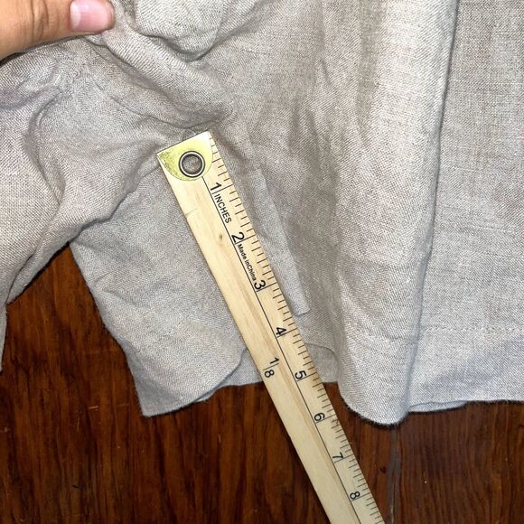 Linen Handmade Studio Linen Shorts Relaxed Fit Stretchy Beach Vacation XS/S - Picture 6 of 9